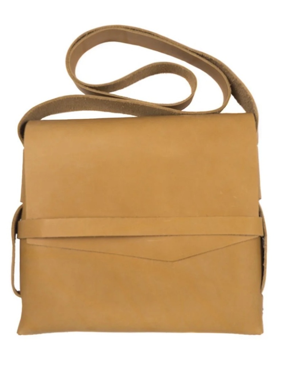 Rustico Scout Caramel Tan Leather Messenger Bag